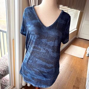 LUCKY BRAND NAVY CAMO SHIRT
